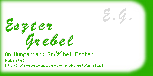eszter grebel business card